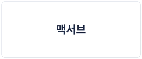 맥서브 세이프로 도입